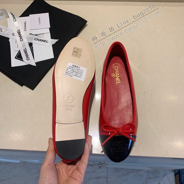 Chanel女鞋 香奈兒頂級芭蕾舞鞋 Chanel羊皮舒適平底鞋  naq1073